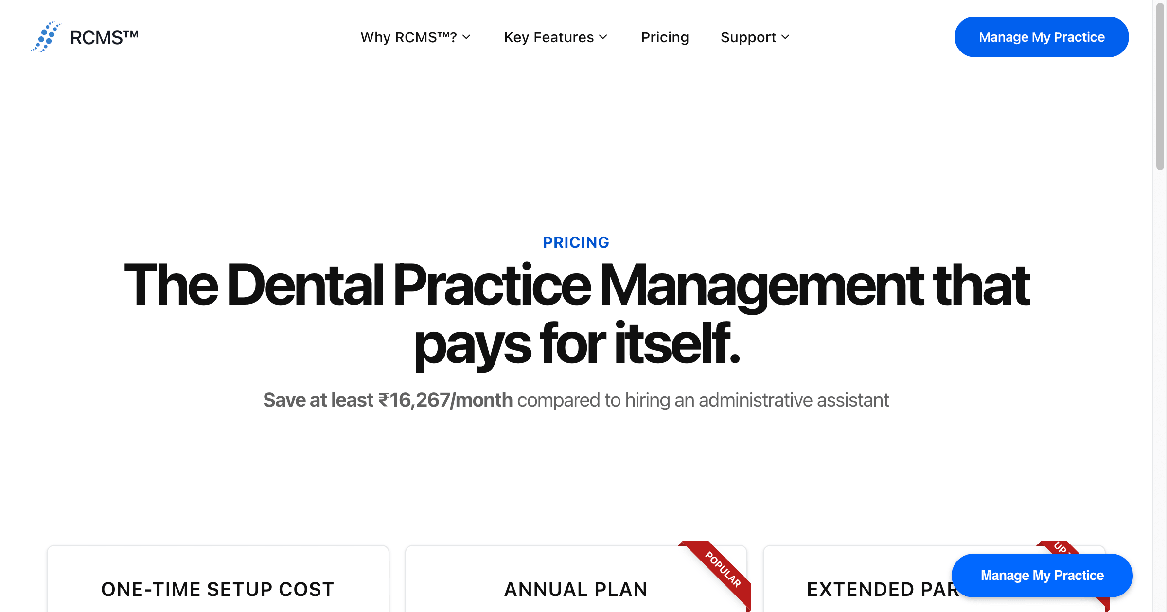 pricing-of-rcms-dental-clinic-practice-management